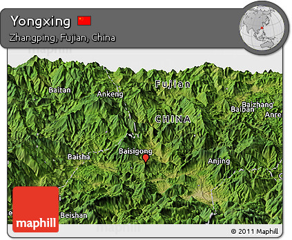 Satellite Panoramic Map of Yongxing