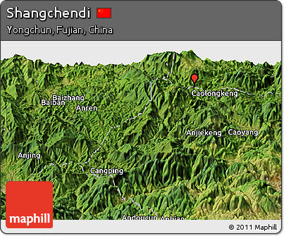 Satellite Panoramic Map of Shangchendi