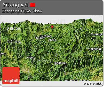 Satellite Panoramic Map of Yikengwei