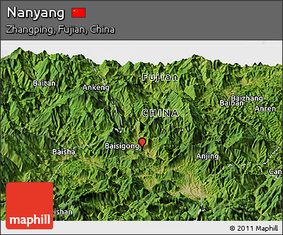 Satellite Panoramic Map of Nanyang