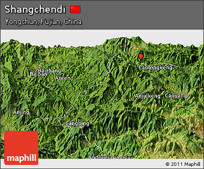 Satellite Panoramic Map of Shangchendi