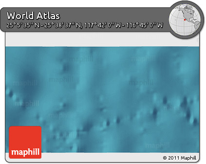 Satellite 3D Map of the Area around 25° 22' 6" N, 117° 13' 29" W