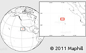 Blank Location Map of the area around 25° 22' 6" N, 117° 13' 29" W