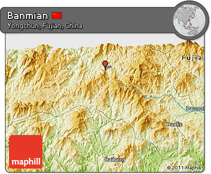Physical 3D Map of Banmian