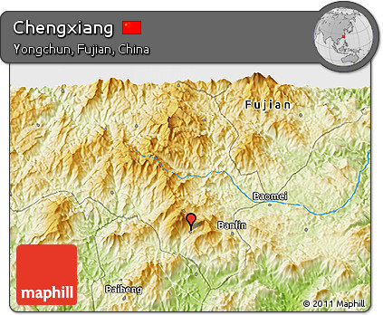 Physical 3D Map of Chengxiang