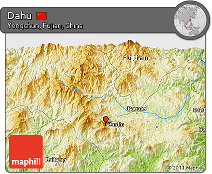 Physical 3D Map of Dahu