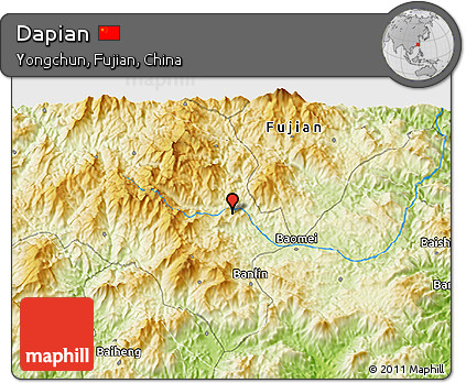 Physical 3D Map of Dapian