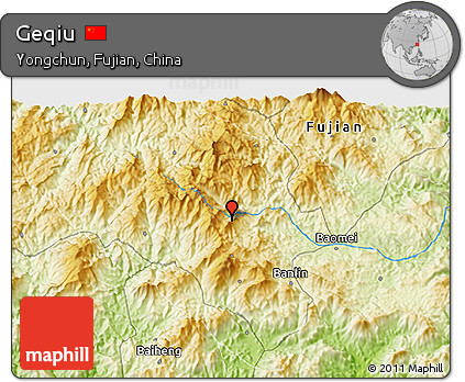 Physical 3D Map of Geqiu