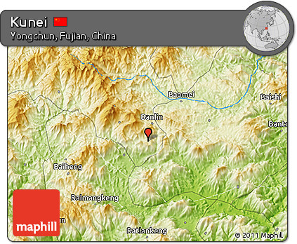Physical 3D Map of Kunei