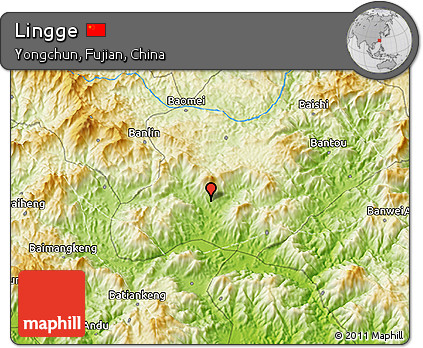 Physical 3D Map of Lingge