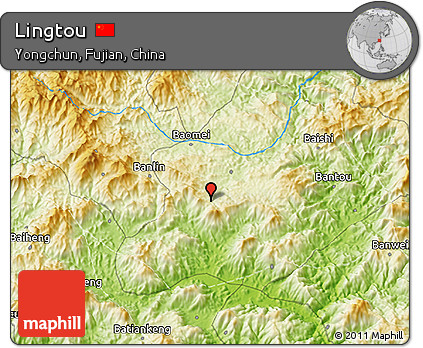 Physical 3D Map of Lingtou
