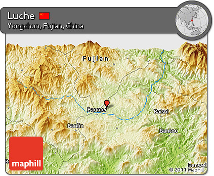 Physical 3D Map of Luche