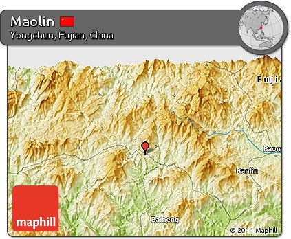 Physical 3D Map of Maolin