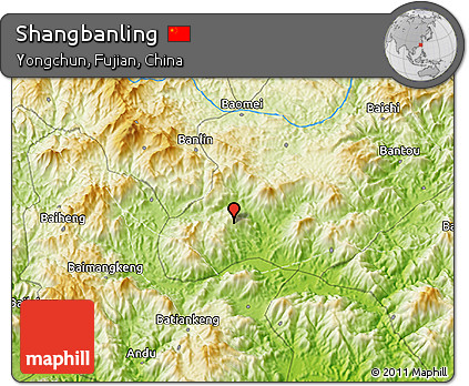 Physical 3D Map of Shangbanling