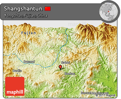 Physical 3D Map of Shangshantun