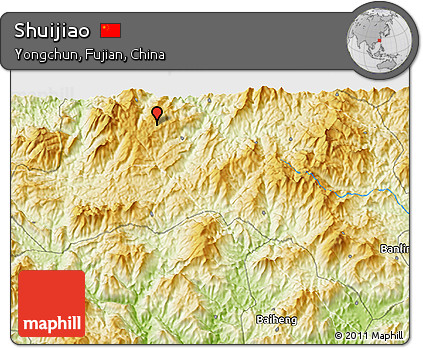 Physical 3D Map of Shuijiao