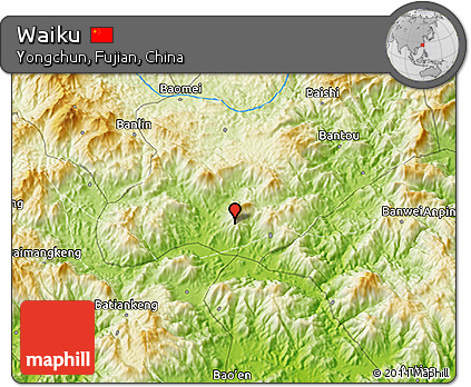 Physical 3D Map of Waiku