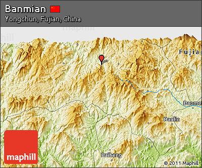 Physical 3D Map of Banmian