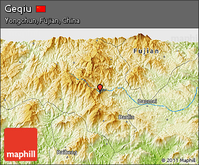 Physical 3D Map of Geqiu