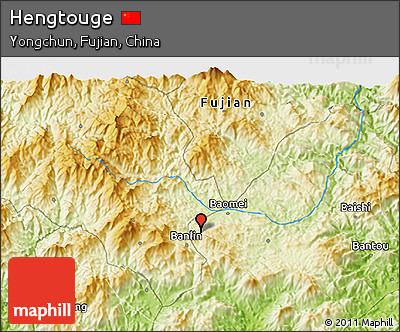 Physical 3D Map of Hengtouge