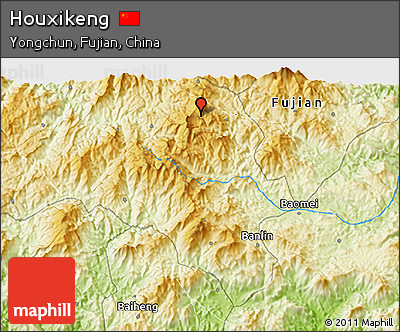 Physical 3D Map of Houxikeng