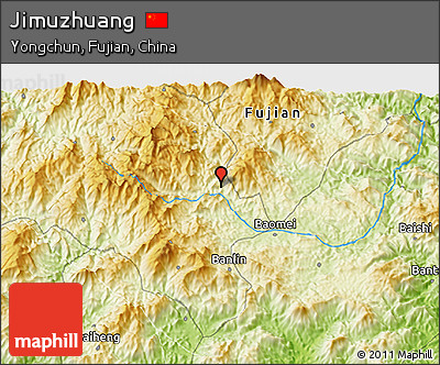 Physical 3D Map of Jimuzhuang
