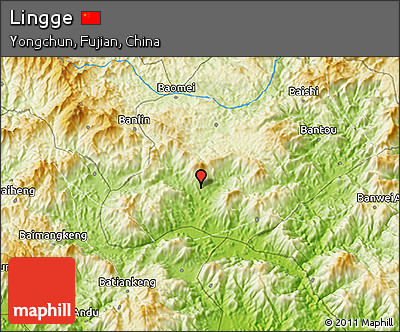 Physical 3D Map of Lingge