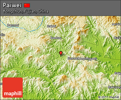 Physical 3D Map of Paiwei