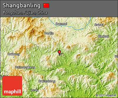 Physical 3D Map of Shangbanling