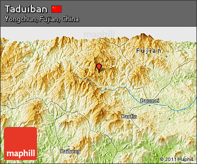 Physical 3D Map of Taduiban