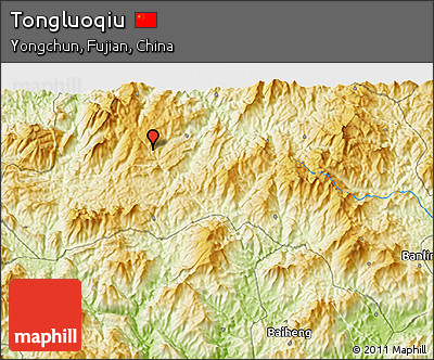 Physical 3D Map of Tongluoqiu