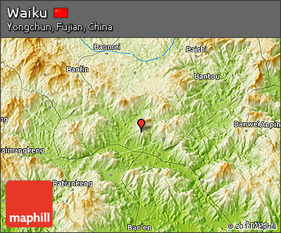 Physical 3D Map of Waiku