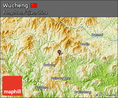 Physical 3D Map of Wucheng
