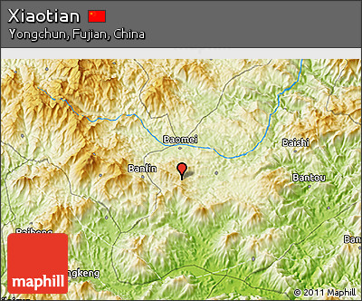 Physical 3D Map of Xiaotian