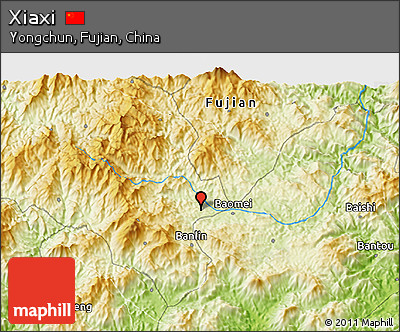 Physical 3D Map of Xiaxi