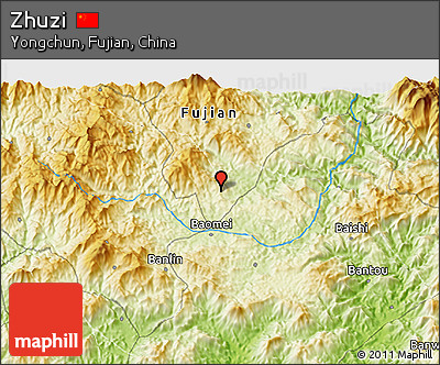 Physical 3D Map of Zhuzi