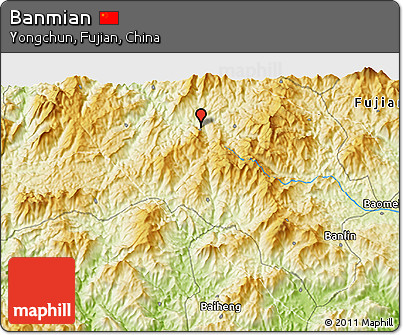 Physical 3D Map of Banmian