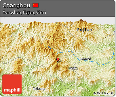 Physical 3D Map of Changhou