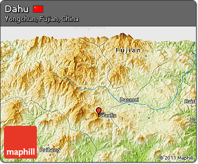 Physical 3D Map of Dahu