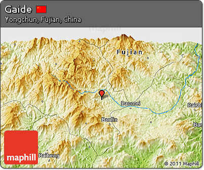 Physical 3D Map of Gaide