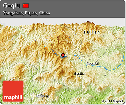 Physical 3D Map of Geqiu