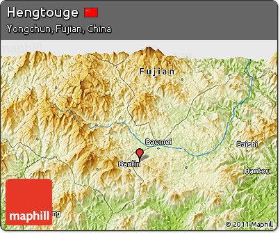 Physical 3D Map of Hengtouge
