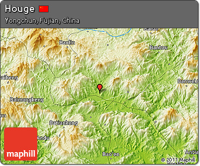 Physical 3D Map of Houge