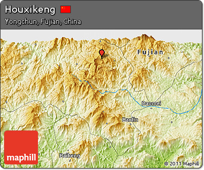 Physical 3D Map of Houxikeng