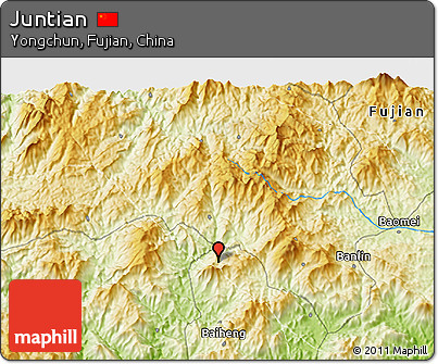 Physical 3D Map of Juntian
