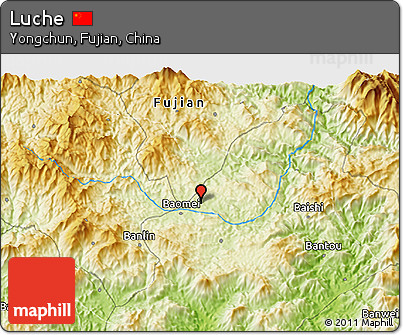 Physical 3D Map of Luche