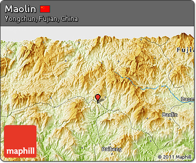 Physical 3D Map of Maolin