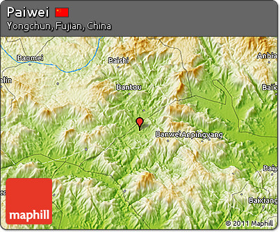Physical 3D Map of Paiwei