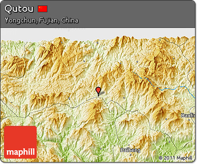 Physical 3D Map of Qutou