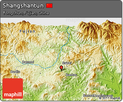 Physical 3D Map of Shangshantun